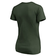 Minnesota Wild Women's Static Logo V-Neck T-Shirt - Green T-shirts