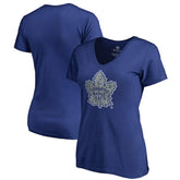 Toronto Maple Leafs Women's Static Logo V-Neck T-Shirt - Royal T-shirts
