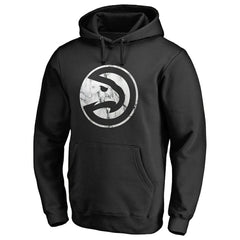 Atlanta Hawks Marble Logo Pullover Hoodie - Black discount
