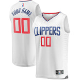 LA Clippers Youth Fast Break Custom Replica Jersey White - Association Edition outlet