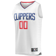 LA Clippers Youth Fast Break Custom Replica Jersey White - Association Edition outlet