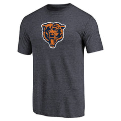 Chicago Bears Throwback Logo Tri-Blend T-Shirt - Navy for sale