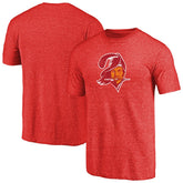 Tampa Bay Buccaneers Throwback Logo Tri-Blend T-Shirt - Red cheap