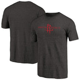 Houston Rockets Distressed Logo Tri-Blend T-Shirt - Black on sale