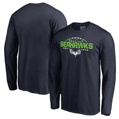 Seattle Seahawks Alternate Team Logo Gear Flea Flicker Long Sleeve T-Shirt - College Navy sale