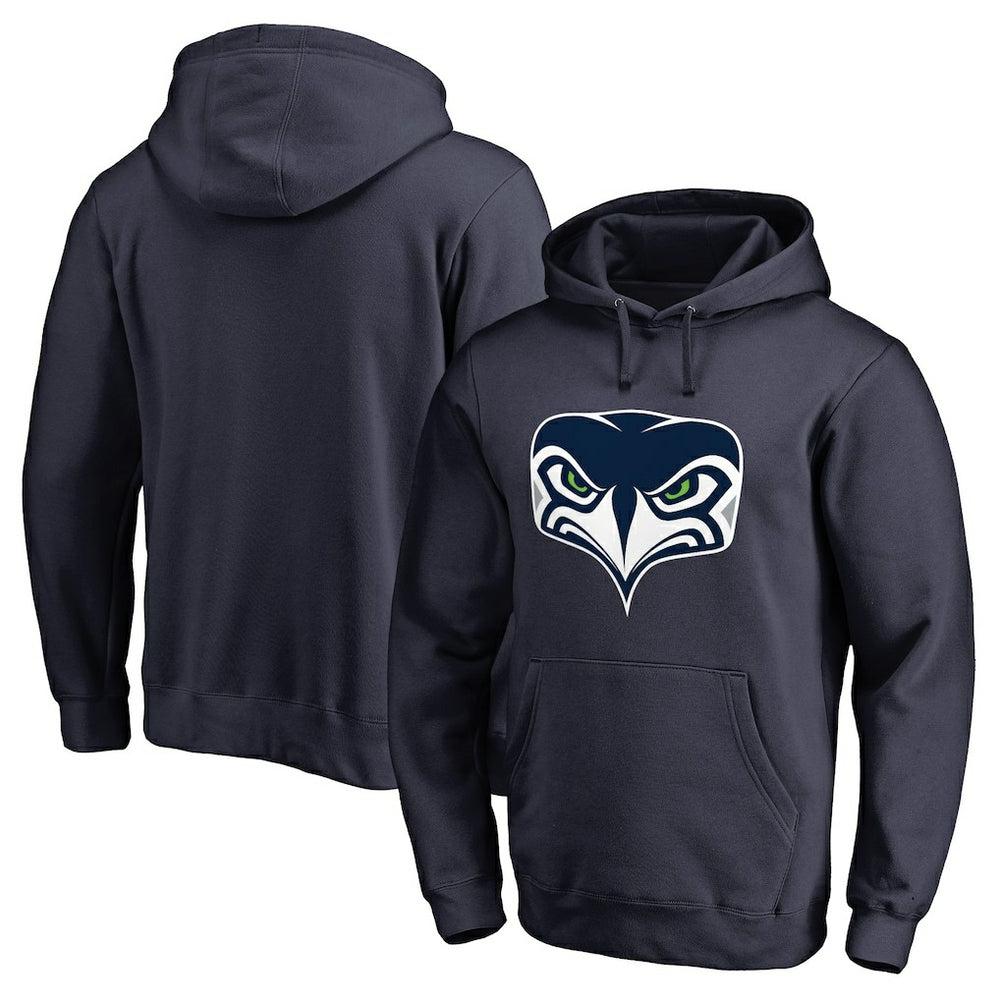 Seattle Seahawks Alternate Team Logo Gear Pullover Hoodie - Navy cheap