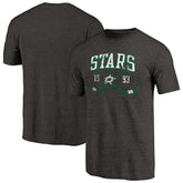 Dallas Stars Vintage Collection Line Shift Tri-Blend T-Shirt - Black T-shirts