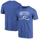 Tampa Bay Lightning Vintage Collection Line Shift Tri-Blend T-Shirt - Heathered Blue T-shirts