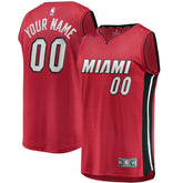 Miami Heat Youth Fast Break Replica Custom Jersey Red - Statement Edition sale