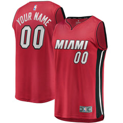 Miami Heat Youth Fast Break Replica Custom Jersey Red - Statement Edition sale
