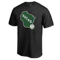 Milwaukee Bucks Bucks State Hometown Collection T-Shirt - Black cheap
