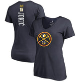 Nikola Jokic Denver Nuggets Women's Team Backer Name & Number V-Neck T-Shirt sale - Navy sale