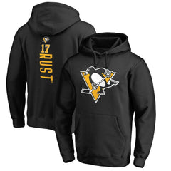 Bryan Rust Pittsburgh Penguins Backer Name & Number Pullover Hoodie - Black Hoodies