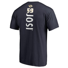 Roman Josi Nashville Predators Backer Name & Number T-Shirt - Navy T-shirts