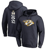 Roman Josi Nashville Predators Backer Name & Number Pullover Hoodie - Navy Hoodies