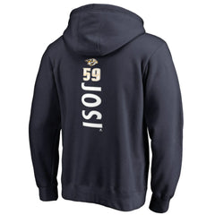 Roman Josi Nashville Predators Backer Name & Number Pullover Hoodie - Navy Hoodies