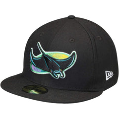 Tampa Bay Rays Cooperstown Collection Wool 59FIFTY Fitted Hat Black