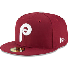 Philadelphia Phillies Cooperstown Collection Wool 59FIFTY Fitted Hat Maroon