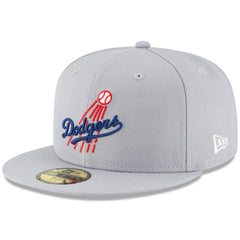 Los Angeles Dodgers Cooperstown Collection Wool 59FIFTY Fitted Hat Gray