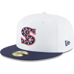Chicago White Sox Cooperstown Collection Wool 59FIFTY Fitted Hat White