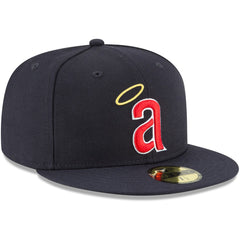 California Angels Cooperstown Collection Wool 59FIFTY Fitted Hat Navy