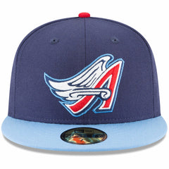 California Angels Cooperstown Collection Wool 59FIFTY Fitted Hat Navy