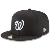 Washington Nationals 59FIFTY Fitted Hat Black