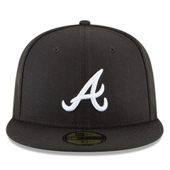 Atlanta Braves 59FIFTY Fitted Hat Black