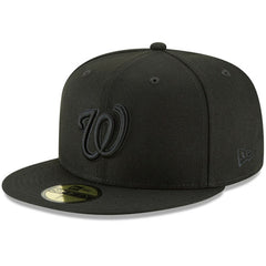 Washington Nationals Primary Logo Basic 59FIFTY Fitted Hat Black