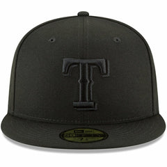 Texas Rangers Primary Logo Basic 59FIFTY Fitted Hat Black