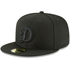 Los Angeles Dodgers Secondary Logo Basic 59FIFTY Fitted Hat Black