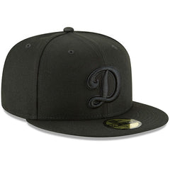 Los Angeles Dodgers Secondary Logo Basic 59FIFTY Fitted Hat Black