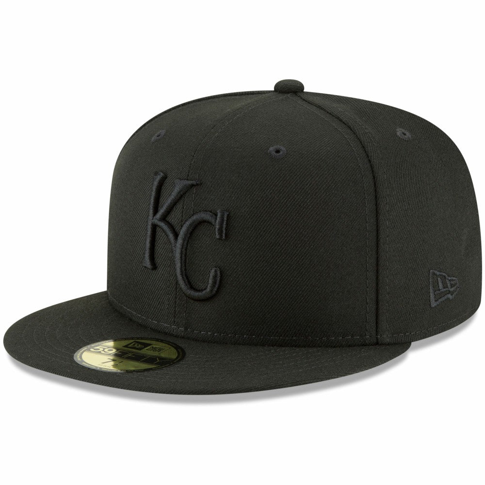 Kansas City Royals Primary Logo Basic 59FIFTY Fitted Hat Black