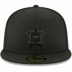 Houston Astros Primary Logo Basic 59FIFTY Fitted Hat Black