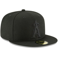 Los Angeles Angels Primary Logo Basic 59FIFTY Fitted Hat Black