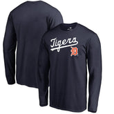 Detroit Tigers Cooperstown Collection Wahconah Long Sleeve T-Shirt Navy