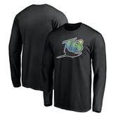 Tampa Bay Rays Cooperstown Collection Wahconah Long Sleeve T-Shirt Black