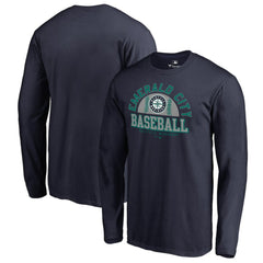 Seattle Mariners Hometown Collection Cascadia Long Sleeve T-Shirt Navy
