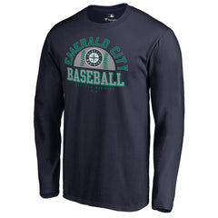 Seattle Mariners Hometown Collection Cascadia Long Sleeve T-Shirt Navy