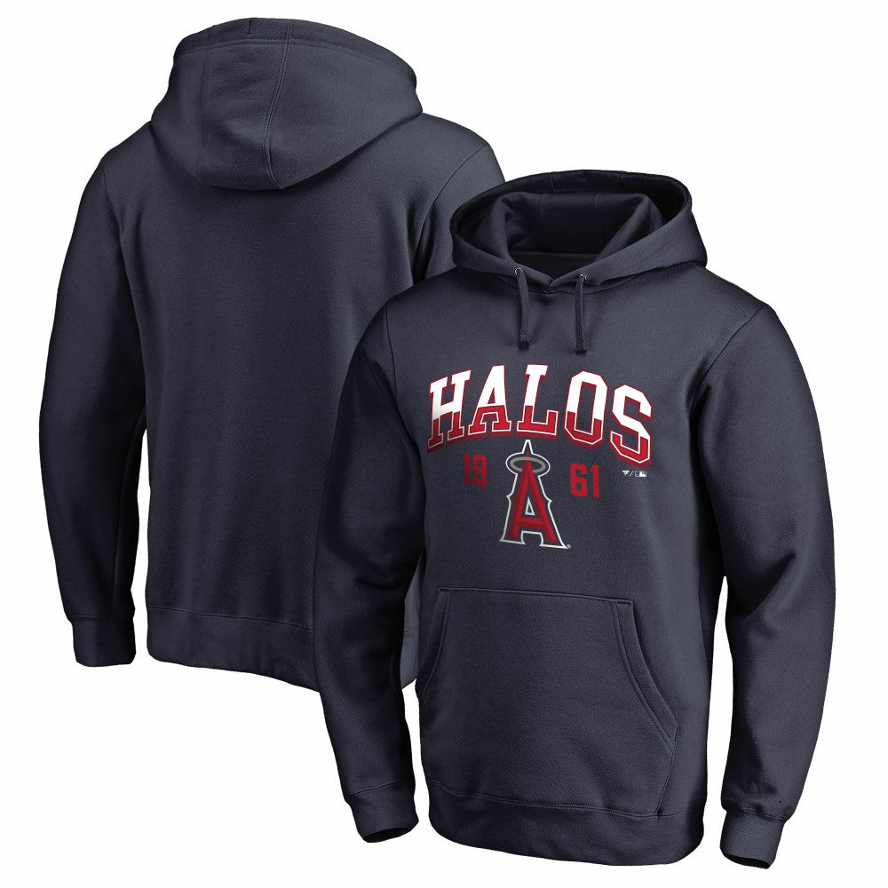 Los Angeles Angels Hometown Collection Halos Pullover Hoodie Navy