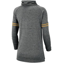 New Orleans Saints Women's Historic Marks Long Sleeve Tri-Blend Funnel Sweatshirt - Black cheap
