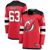 Jesper Bratt New Jersey Devils Fanatics Women's Home Breakaway Player Jersey - Red Jerseys