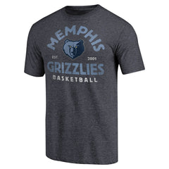 Memphis Grizzlies Vintage Arch Tri-Blend T-Shirt - Navy online