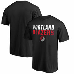 Portland Trail Blazers Fade Out T-Shirt - Black outlet