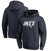 Utah Jazz Onside Stripe Pullover Hoodie - Navy discount