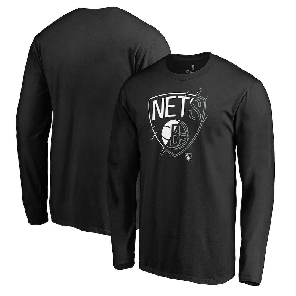Brooklyn Nets X-Ray Long Sleeve T-Shirt - Black discount