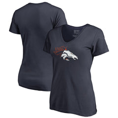 Denver Broncos Women's X-Ray V-Neck T-Shirt - Navy on sale