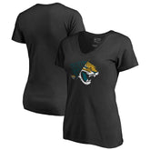 Jacksonville Jaguars Women's X-Ray Slim Fit V-Neck T-Shirt - Black discount