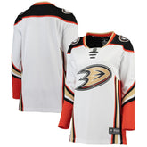 Anaheim Ducks Fanatics Women's Away Breakaway Jersey - White Jerseys