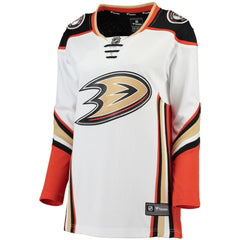 Anaheim Ducks Fanatics Women's Away Breakaway Jersey - White Jerseys